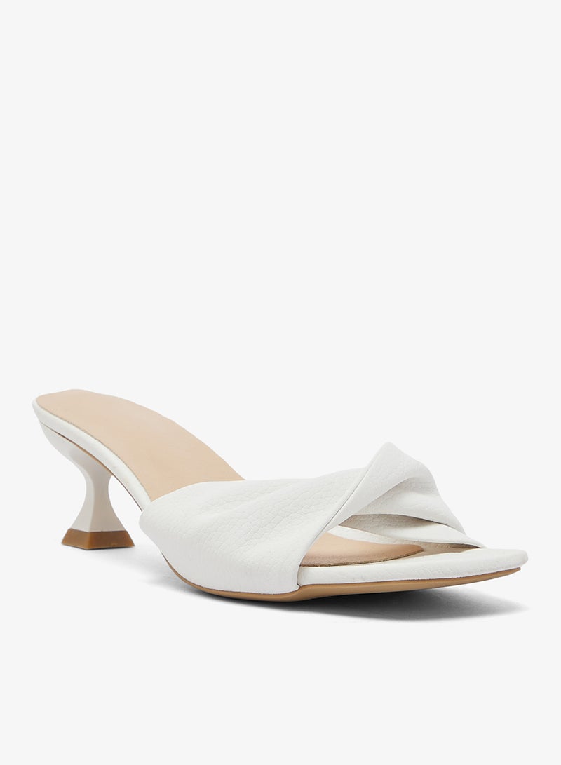 Ginger Wrap Tie Detail Kitten Heel Sandals - Image 2